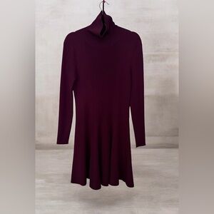 NWOT Calvin Klein Elegant Deep Purple Ribbed Dress.* Rayon & Nylon*.